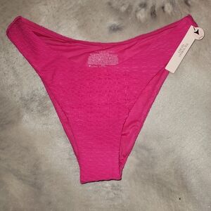 Victoria Secret Textured Hot Pink Brizillian Bikini Bottom